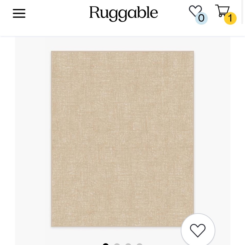 Ruggable Crosshatch in Natural